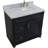 Mowatt 37 " W Freestanding Standard Free Standing 1 Single Vanity Bathroom Vanity With Carrara Marble Top