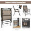 Ensemble de 2 chaises de patio pliables en tissu Ameah Phenomenon