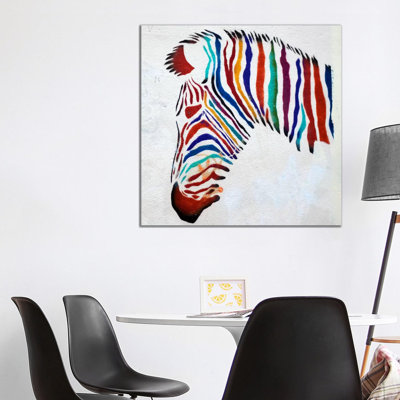 Zebra Graffiti - Wrapped Canvas Print