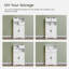 Armoire de salle de bain avec portes et tiroirs, armoire de rangement autoportante, tablettes réglables, pour le salon, la cuisine, le bureau personnel, blanc-38989656