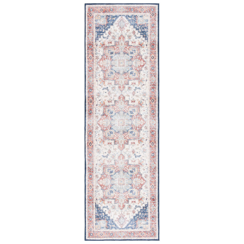 Tapis oriental lavable à la machine Abigeal Performance, Tapis de couloir 2 pi 6 po x 8 pi