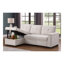 Canapé-lit modulaire réversible en tissu tissé l 84,5 po Lucca II-98854024