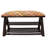 Wool Upholstered Storage Bench