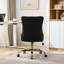 Fauteuil de bureau pivotant réglable, velours noir, base en métal doré, bouton, boutons tirés à la main, coussin à rebond élevé, bureau noir, revêtement en velours, réglable électrolytique, pivotant, américain-249535265