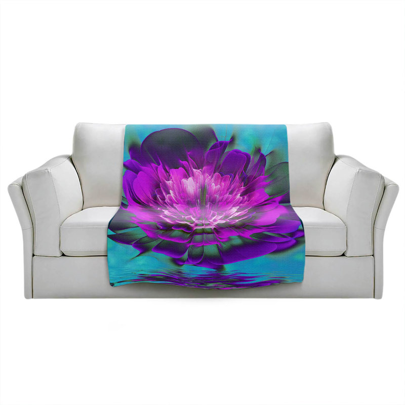  Jeté Rose Delight Ripples, l 51 po x L 60 po