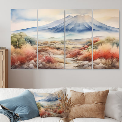 Majestic Indonesian Peaks III - Indonesia 4 Piece Wall Art