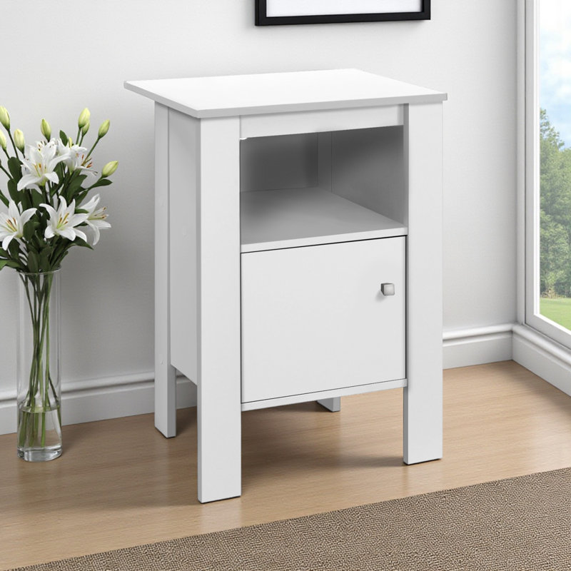 Table de chevet blanche Rachel