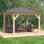 Pavillon de jardin en bois massif de l 12 pi x P 12  pi Meridian
