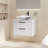 Sharee 24" Wall Mounted Single Bathroom Vanity with Ceramic Vessel Sink, Manufactured Wood Top, Faucet, Drain-1116861233-1133046588