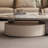 Light luxury modern oval rock panel coffee table-105170241-105170240