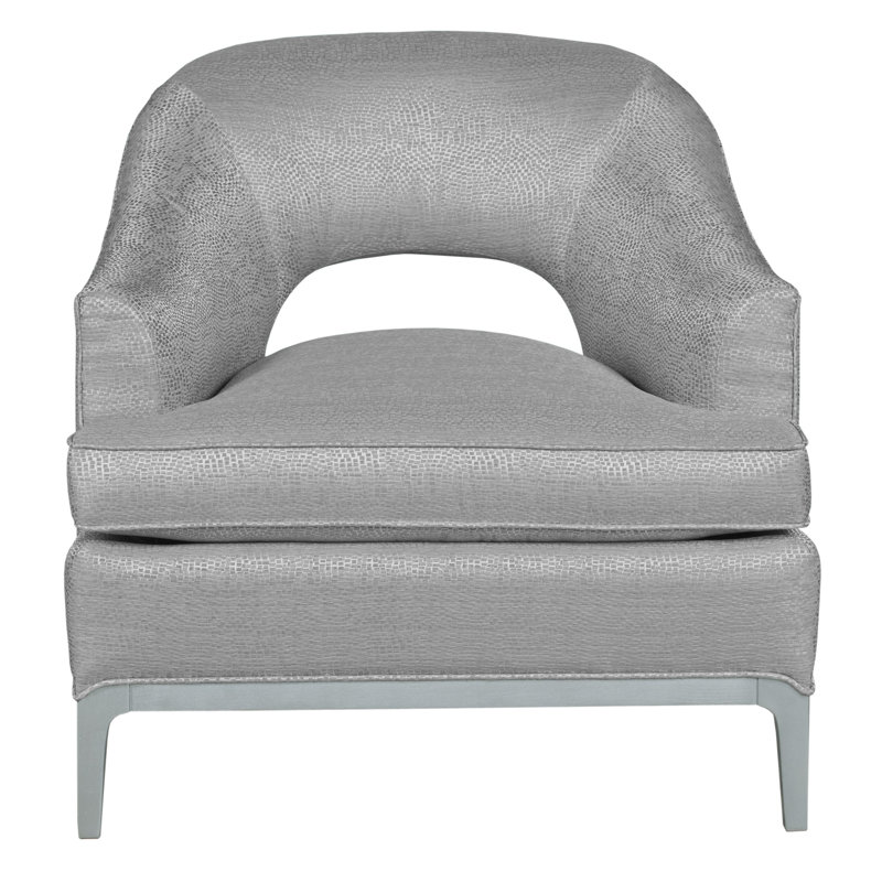 Fauteuil demi-tonneau Jamie, Colombe 1183, Noyer