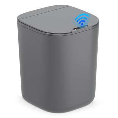 Touchless Bathroom Trash Can With Lids, 4.3 Gallon Bathroom Small Garbage Can Motion Sensor Trash Bin, Waste Basket For Toilet, Living Room,bedroom,office