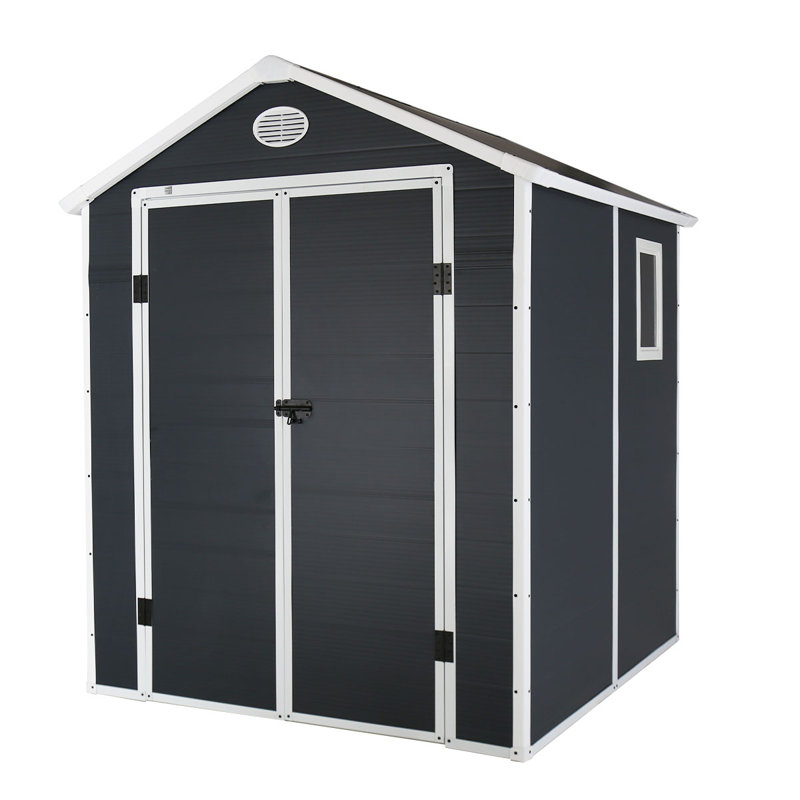 Andulah 6.3 ft. W X 6.2 ft. D Plastic Garden Shed