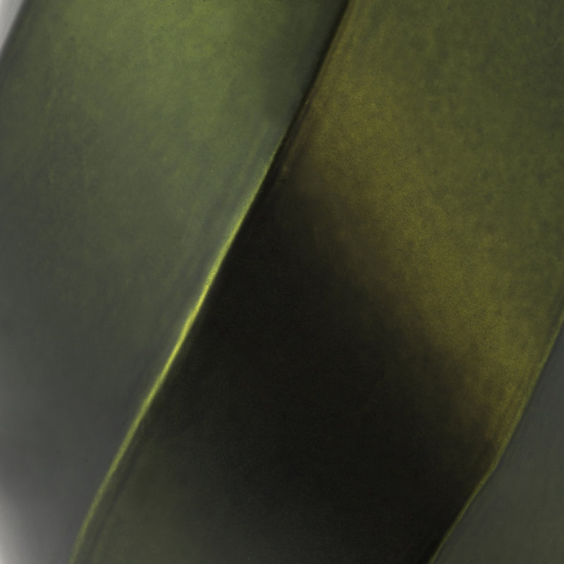 Solid Finial Ornament, Matte Moss Green