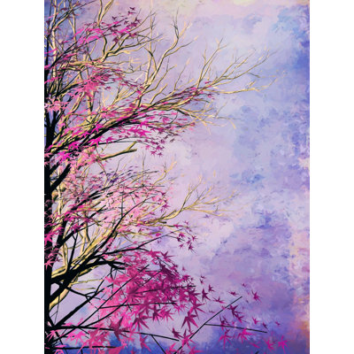 Autumnal Tree Print by Angel Estevez