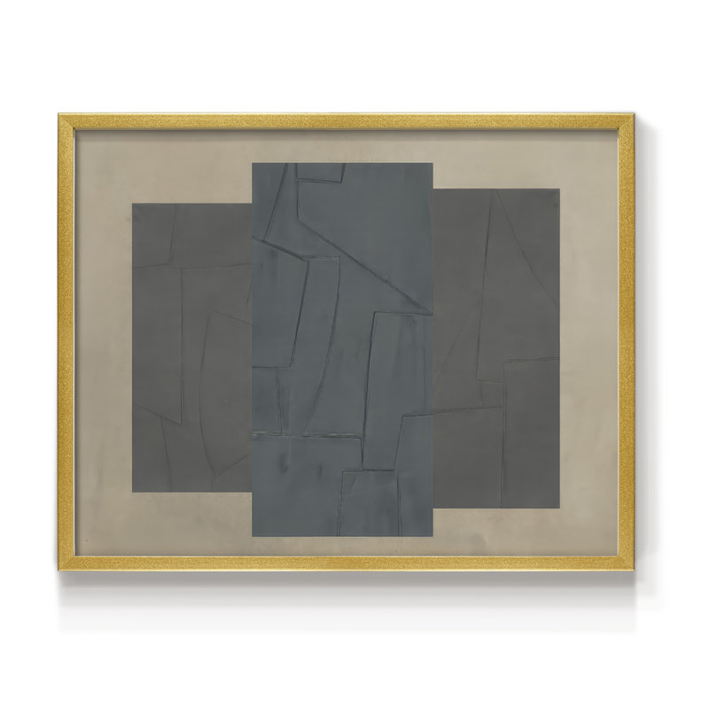 Soft Slate II -Framed Print - Restickable