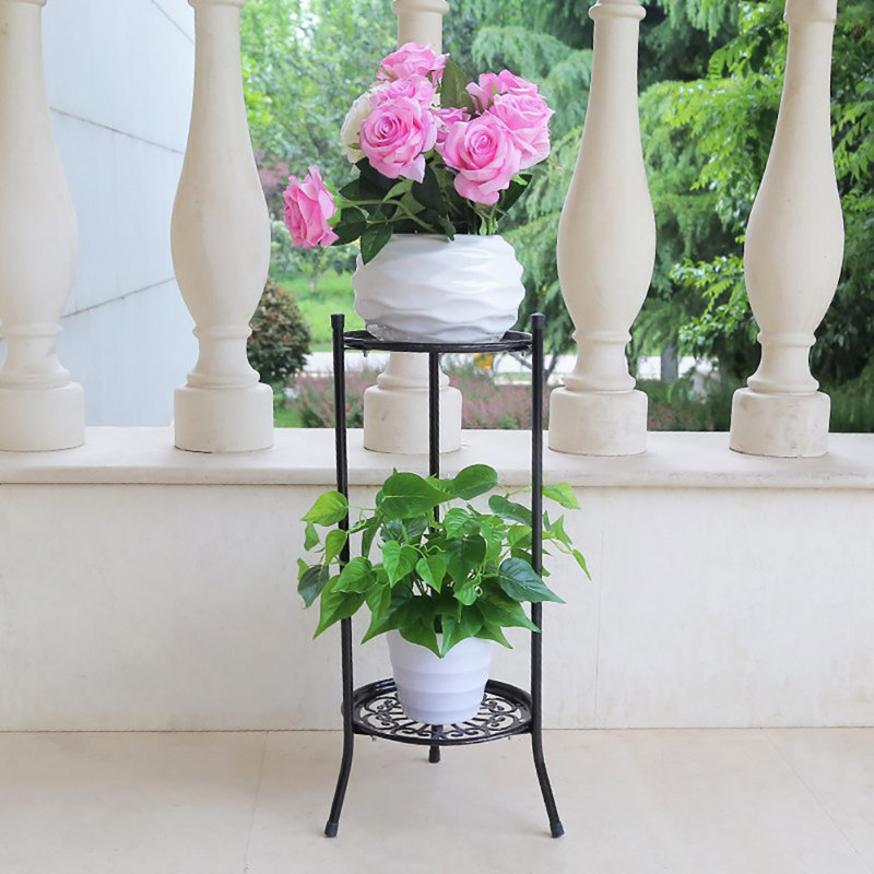 Ariyah Vintage 2 Tier Metal Plant Display Stand