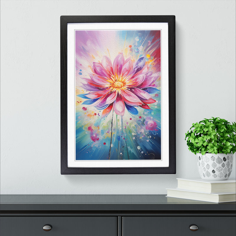 Single Picture Frame Print on Wood, Black Framed, 64cm H x 46cm W