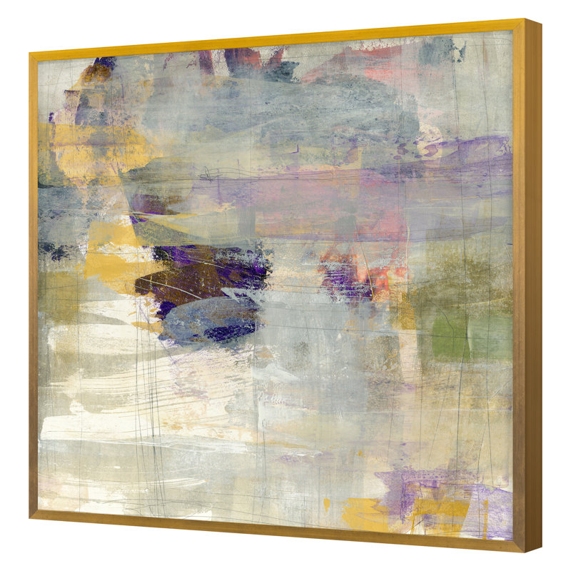 Layered Motion 2 Print by Harris, Maeve, Gold Framed, 36" H x 36" W