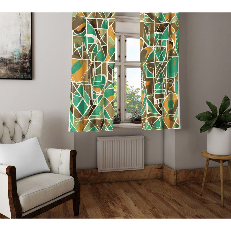 Semi Sheer Curtain Pair, 20" W x 82" L