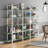 Industrial 5-Tier Bookcase, Metal Frame Open Shelf With X-Back Design, 71" Tall Storage Shelves For Living Room, Home Office-773402208