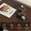 Table de bout en bois rustique, table d'appoint carrée à 2 niveaux avec tablette de rangement, table d'appoint de style industriel