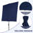Catarina 6' x 4' Rectangular Market Umbrella-543107195