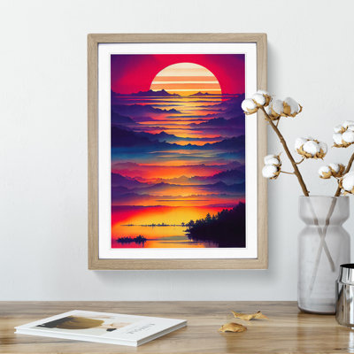 Mountain Sunset No.2 - Framed Print