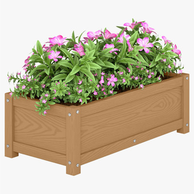 Patio Planter Box Indoor Outdoor Use Garden Bed for Vegetables, Fruits,Herbs