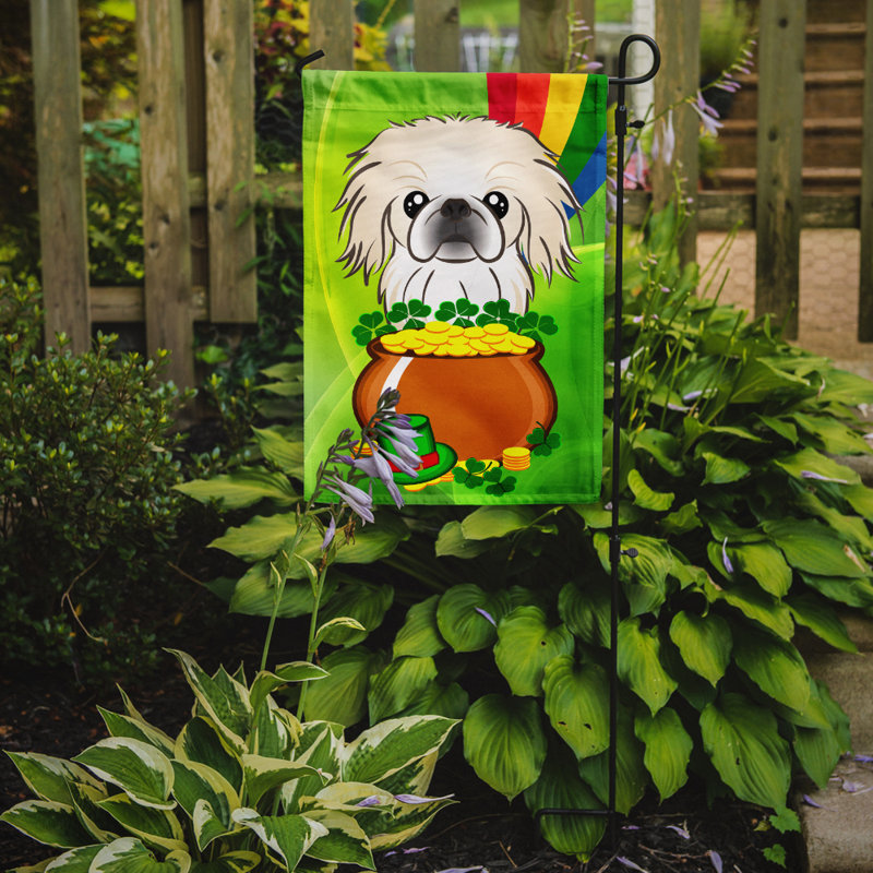 Drapeau de jardin Arella St. Patrick's, Pékinois