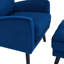 Upholstered Wingback Chair with Footstool-2088036194
