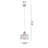 Brecksville 1 - Light Single Drum Pendant with Crystal Accents-1904562650