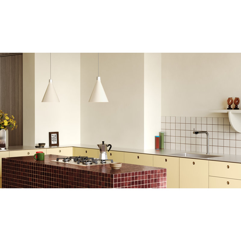 Grand luminaire suspendu en aluminium anodisé, Blanc