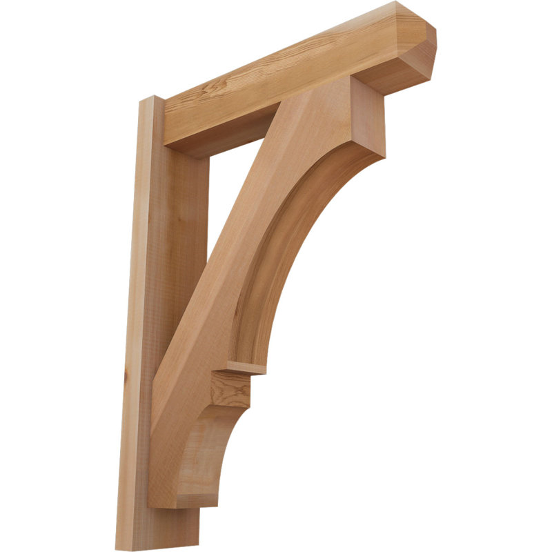 5 1/2"W x 22"D x 30"H Balboa Smooth Craftsman Outlooker, Western Red Cedar, 22" D x 30" H