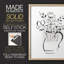 Reproduction d'art encadrée Squety Bouquet II - bois massif-2093566402