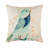 KD128 Appliqued Linen Indoor/Outdoor Pillow Cover