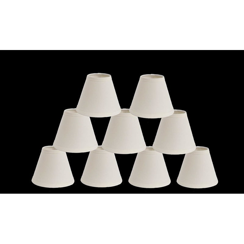 5'' H Cotton Empire Lamp Shade, Eggshell