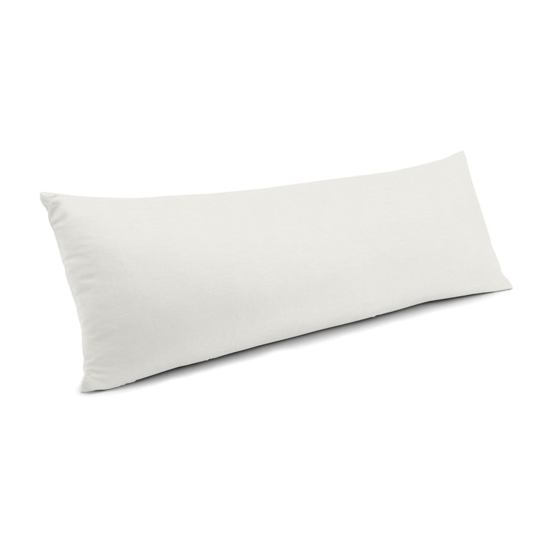 Linen Reversible Pillow Cover, 14" x 36", Cream