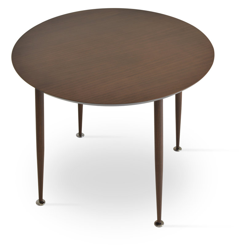 Table de salle à manger ronde Star, Noyer