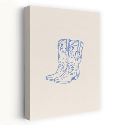 Contemporary Art Modern Retro Rustic Wall Art by Tara Royle - Wrapped Canvas Print
