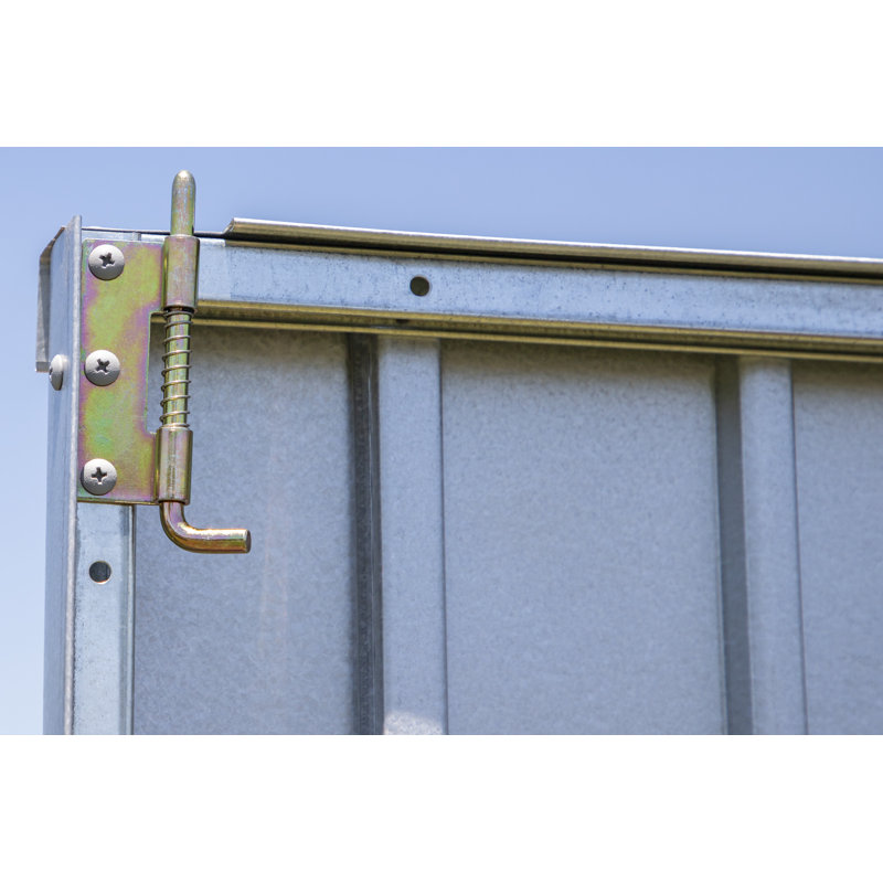 Elite 10' x 8' Silver Galvalume Steel Storage Shed