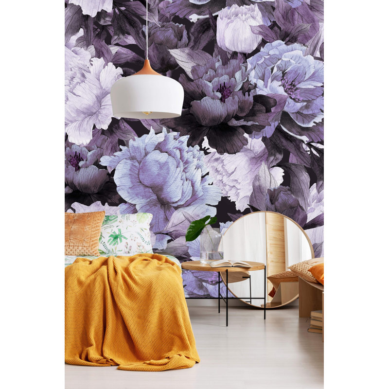 Murale 4 pièces Klondike Peony, L 10,42 pi x l 125 po