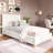 Pelham Flange Edge Bed Frame-102290987-107209888