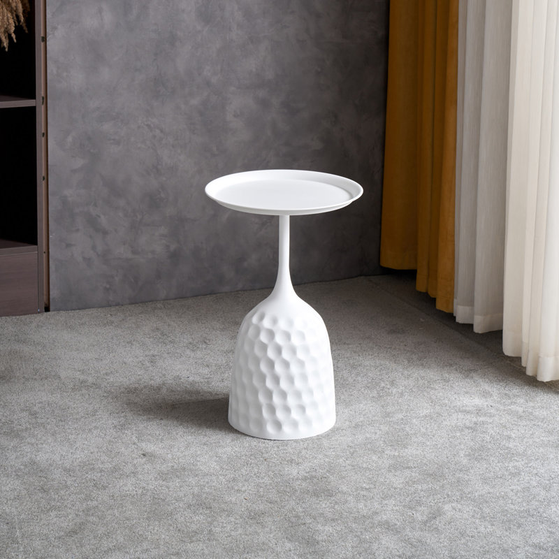 Wine Cup Metal Side Table, Small Sofa Table, Round Nightstand