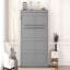 Grand lit escamotable mural, gris-1677331082-1677331125