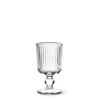 Optic Stemmed Cordial Glass