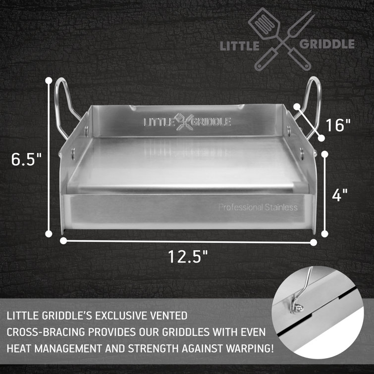 Little Griddle Innovations Essential Series Stainless Steel Grill Griddle &  Reviews