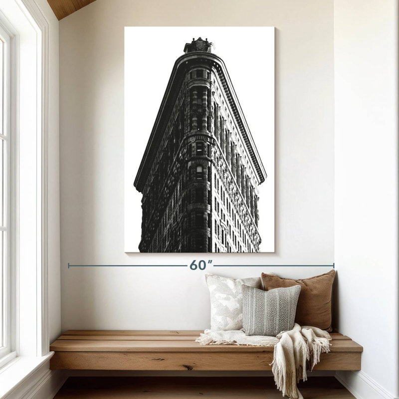 Lilie Flatiron Building Edges, 51" H x 34" W