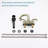 Bathroom Faucet 2-Handle Brushed Gold With 360 Degree Rotating Spout, Crescent Moon Style 4-Inch Centerset Vanity Sink With Pop-Up Drain And Supply Hoses, FR4090-BG-121292065