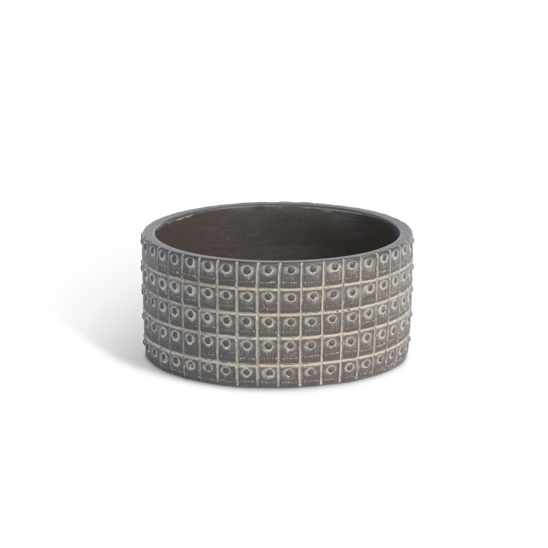Cement/Sand Planter, 2.75"H x 6"W x 6"D